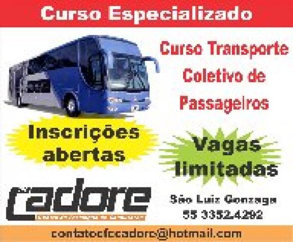 Curso de transporte coletivo gratis